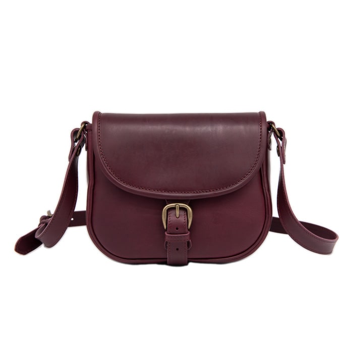 SMILY CROSSBODY BAG MEDIUM BORDEAUX LEATHER