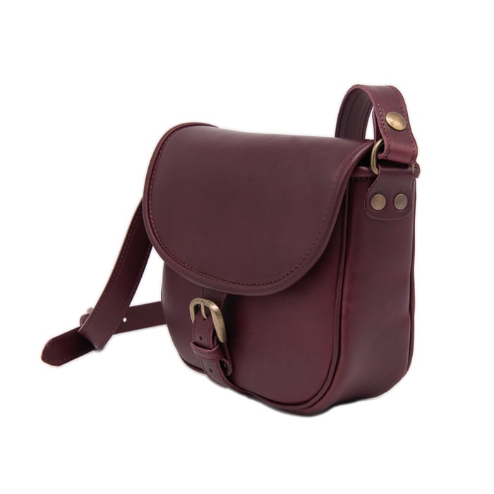 SMILY CROSSBODY BAG MEDIUM BORDEAUX LEATHER