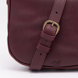 SMILY CROSSBODY BAG MEDIUM BORDEAUX LEATHER