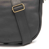 SMILY CROSSBODY BAG BLACK LEATHER LARGE