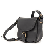 SMILY CROSSBODY BAG BLACK LEATHER MEDIUM