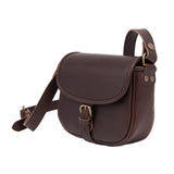 SMILY CROSSBODY BAG DARK BROWN LEATHER SMALL